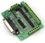 KL-DB25 Opto-Isolated Breakout Board, 6 Axis