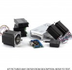 3-Axis NEMA23,34 Stepper Motor Kit (1x 1200 oz/in, 2x570oz/in, 3 Digital Stepper Drivers, etc)