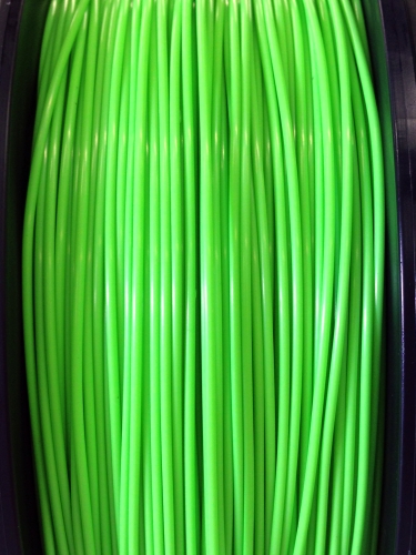 ABS Filament 1.75mm Dia,  NEON Green, on Spool, 1Kg/2.2Ibs