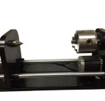 Rotary Attachment for 90W or bigger laser Machine, 3 Jaw Chuck and Blackplate