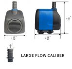 265 GPH Submersible Fountain Waterfall Water Pump for CNC