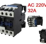 Motor Control AC Contactor 32 Amp, 3 Poles NO Coil 220 Volts CJX2-3210