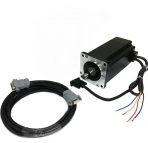 NEMA 34 Closed Loop Motor: KL34-11N-1000:  1699 oz-in, shaft size: 1/2″ with Power Cable and Encoder