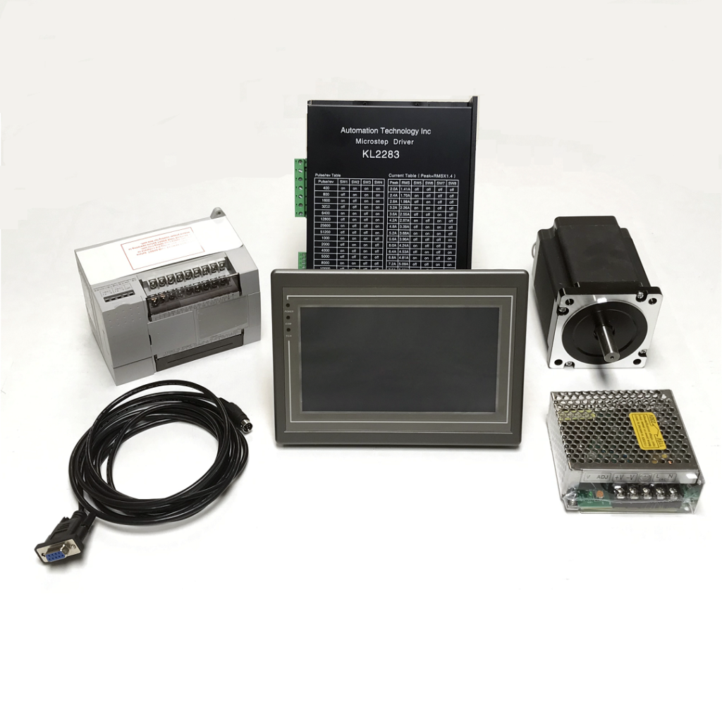 Touchscreen Human Machine Interface(HMI) with Programmable Logic Controller(PLC) NEMA34 CNC Kits