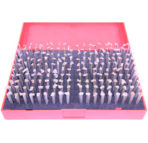 NEW 190 PC. M1 .061-.250″ PLUG PIN GAGE SET MINUS (-) STEEL .0002″ TOLERANCE