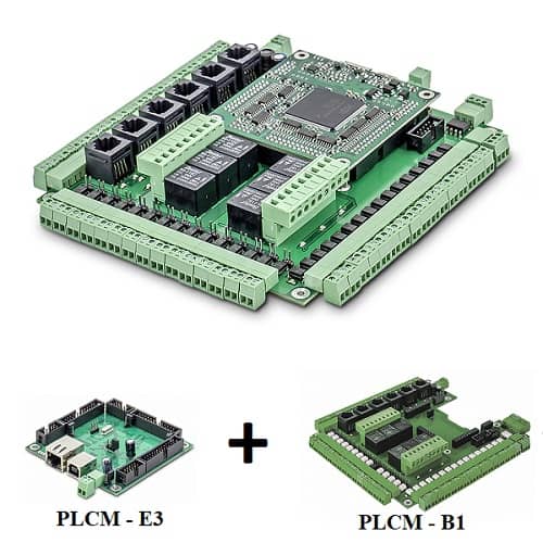 6 Axis Ethernet/USB CNC Motion Control Board PLCM-E3 & Expansion Board PLCM-B1 for PUMOTIX and MACH3