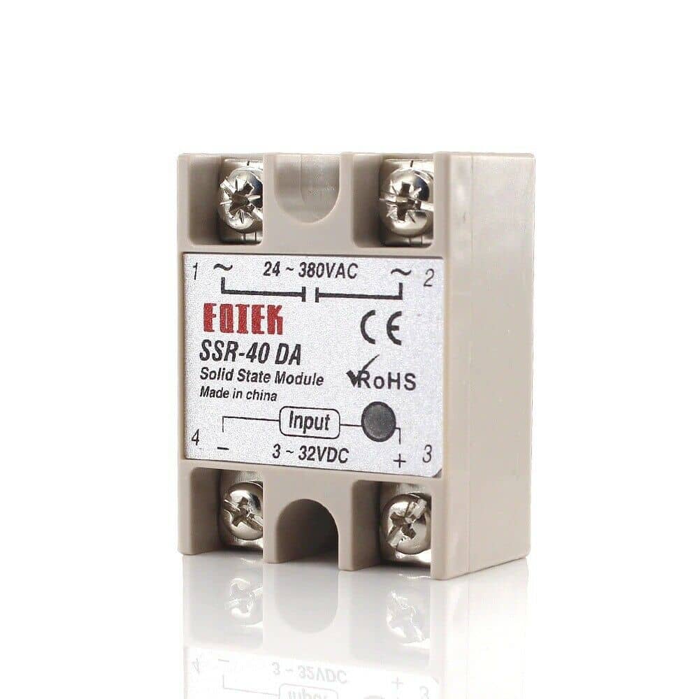 Single Phase Solid State Module Relay 40A Input 3-32V DC Output 24-380V AC