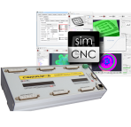 6-axis CNC control system. CSMIO/IP-A board with simCNC Software