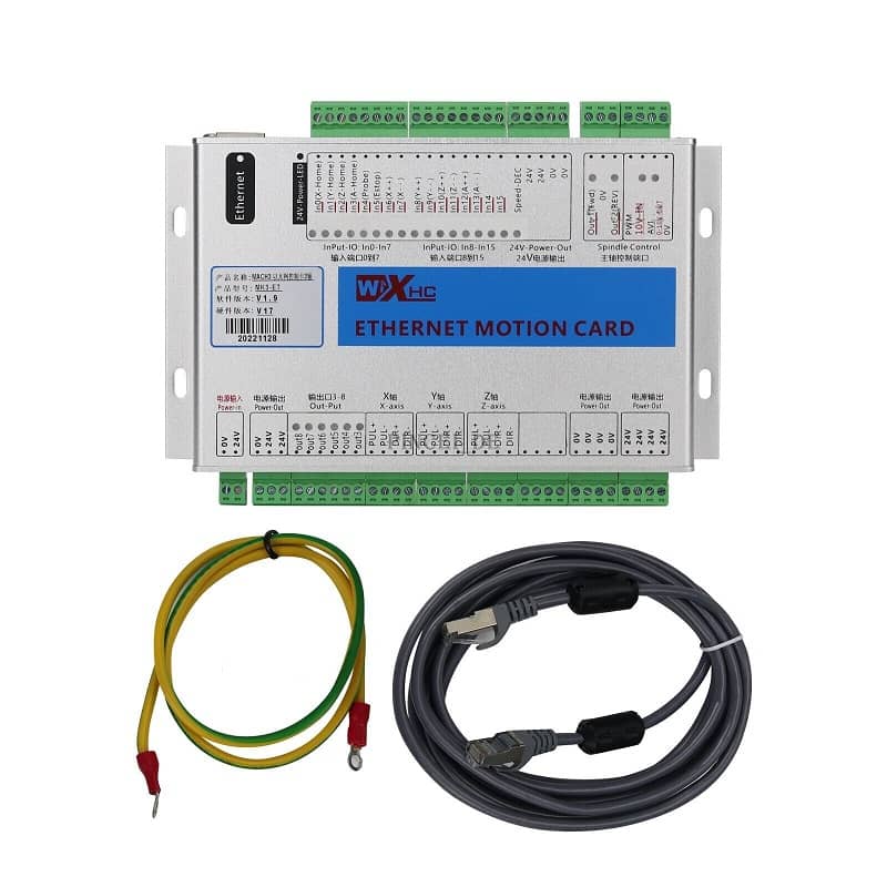 3/4 Axis Mach3 CNC Controller Board Ethernet Motion Card Ethernet Connection
