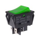 30A 250VAC/35A 125VAC Power Switch 4 Pin Green Lighted Switch ON Off Heavy Duty